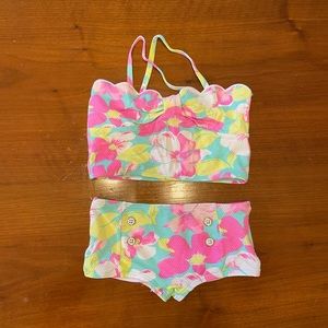 Janie and Jack Girls 2 Piece Swimsuit